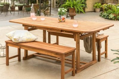 Bàn gỗ ghép thanh