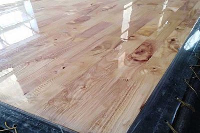 Gỗ ghép cao su phủ keo